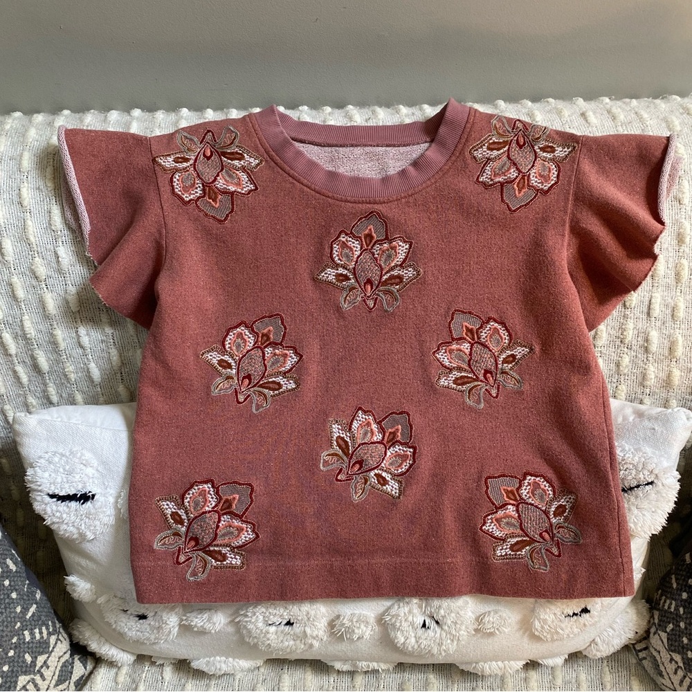 {Anthropologie} Chloe Oliver Embroidered Top - Picture 3 of 8